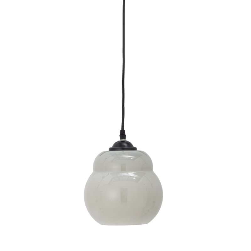 Bloomingville Motella Taklampa, Grå, Glas, Ø19xH18 cm
