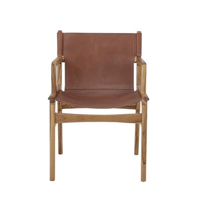 Bloomingville Ollie Fåtölj, Brun, Läder, L55xH84xW60 cm