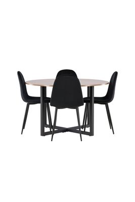 Venture Home Matgrupp Durango med 4st matstolar Polar