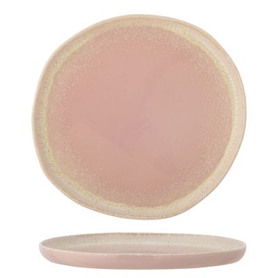 Bloomingville Louisa Tallrik, Rose, Stengods - 6-pack