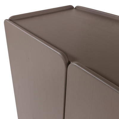 WOOOD ROOT 2-Dörrars Skåp i Trä Truffle Brun