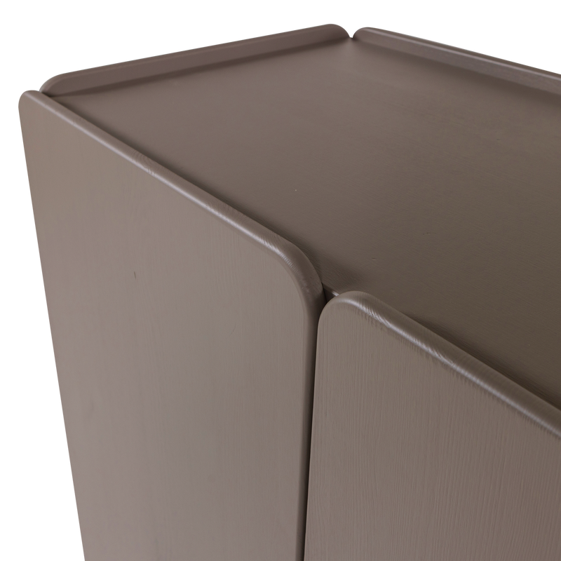 WOOOD ROOT 2-Dörrars Skåp i Trä Truffle Brun