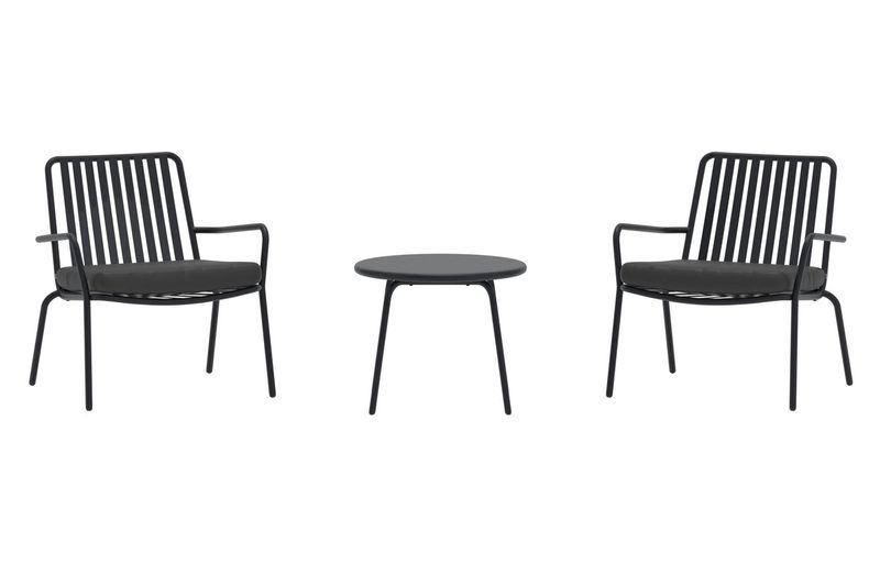 Venture Home Mykonos Lounge Set Svart