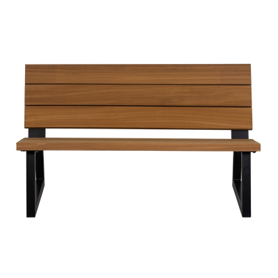 WOOOD Banco Trädgårdsbänk i Ayous Trä och Metall