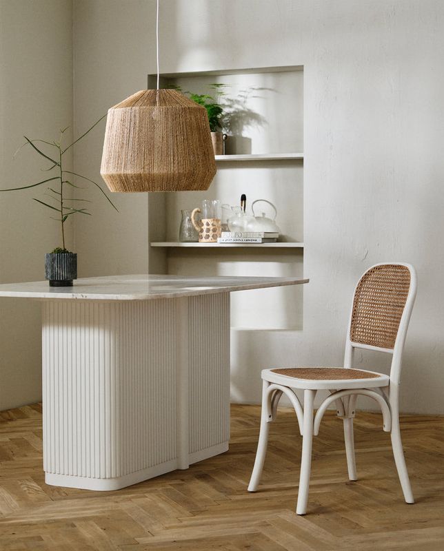 Nordal ERISO matbord - elfenben naturmarmor tabletop