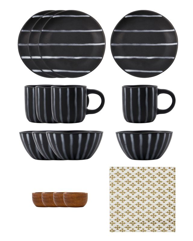 House Doctor Line Brunchkit Svart