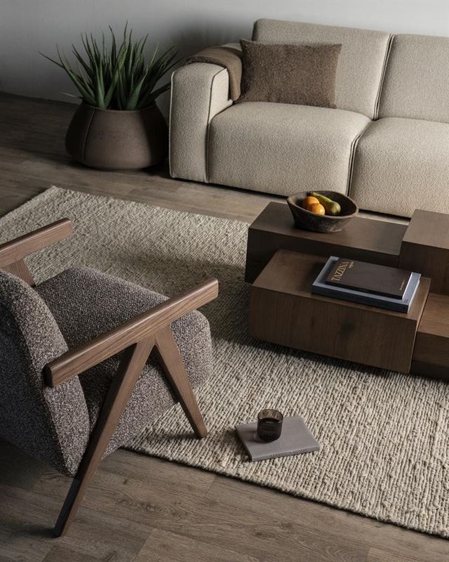 Eleonora Soffbord Quinten Rektangulär - Brun