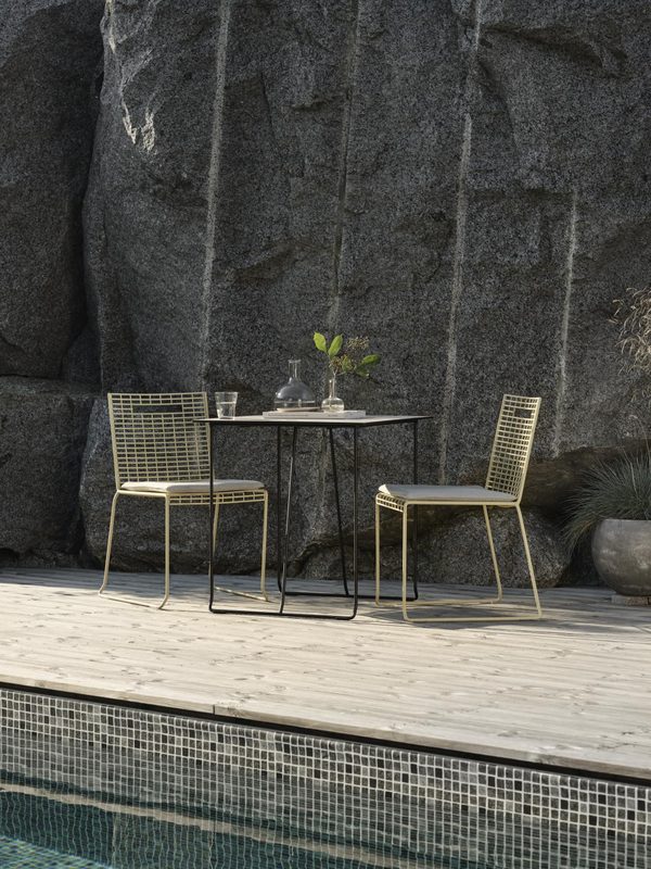 Brafab Laminat bordsskiva 70x70 cm Beige/Terrazzo