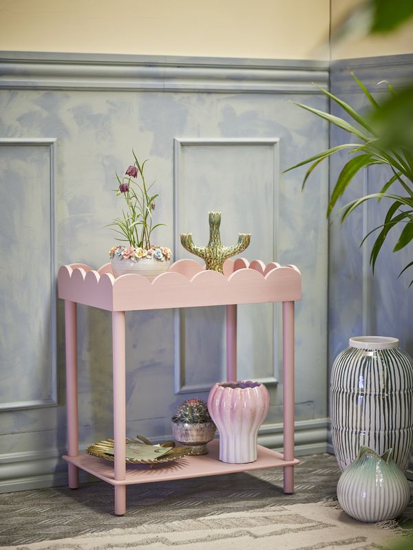 Bloomingville Isola Sidobord, Rosa, Gran, L60xH68xW40 cm