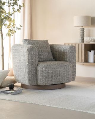 Eleonora Fåtölj Jordan - Taupe Asti Mullvad