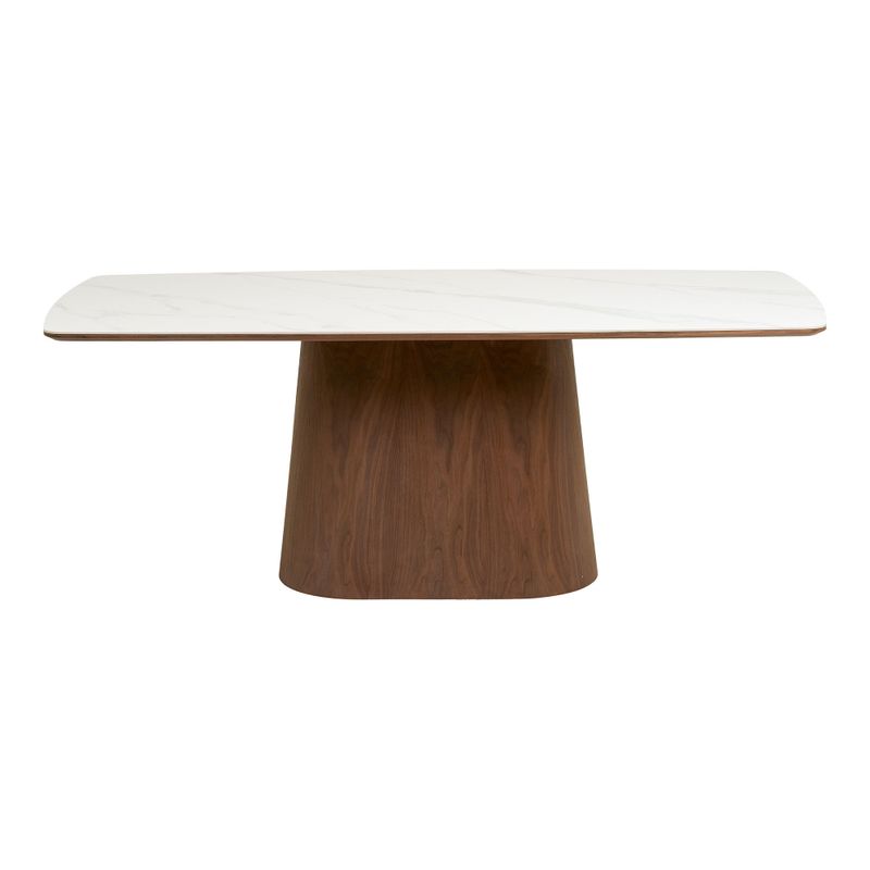 House Nordic Noli Matbord Vit/Mörk brun 200x90x76 cm