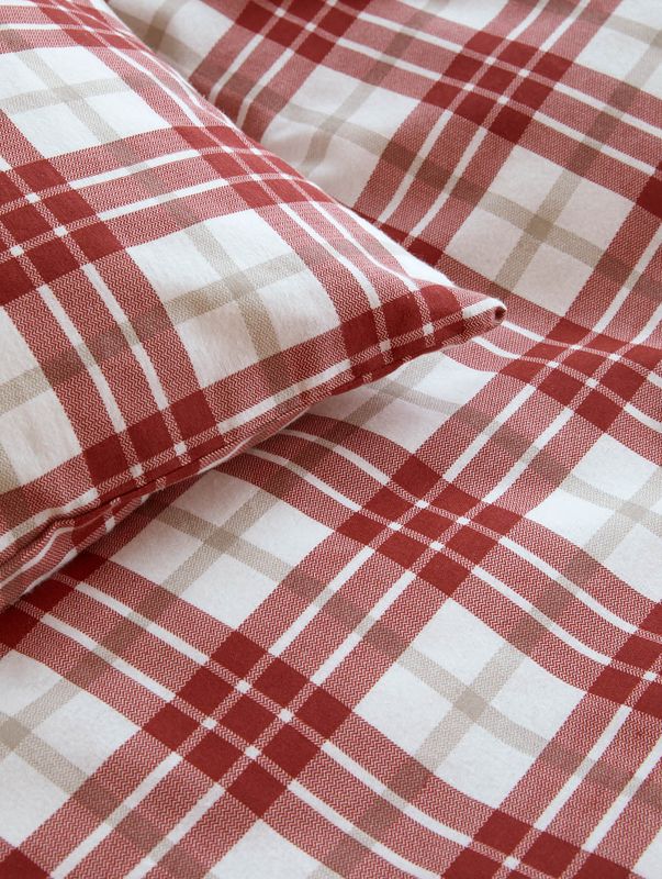 Høie Lukas påslakanset röd 150x210 cm 2 delar