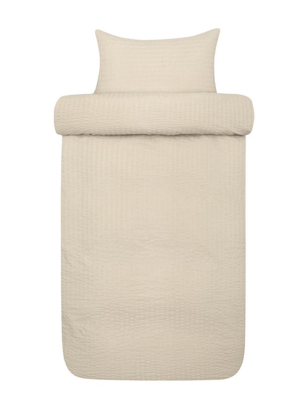 Høie Luna påslakanset beige 150x210 cm 2 delar