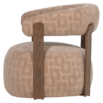 WOOOD Foon Fåtölj med 3D-Strukturerad Sandfärg