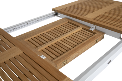 Brafab Lyon Matbord 100x224-304 cm i Khaki och Teak