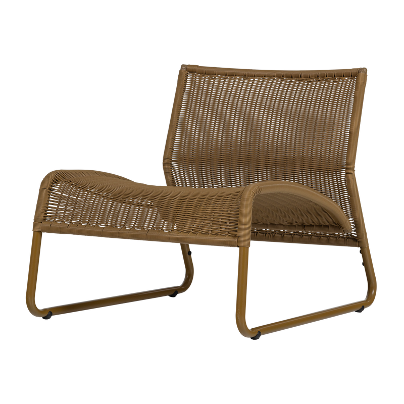 WOOOD WEST Trädgårdsloungestol Honungsgul