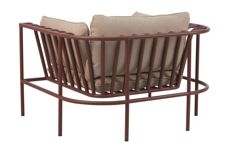 Brafab Collier Fåtölj Zin Röd / Teddy Beige