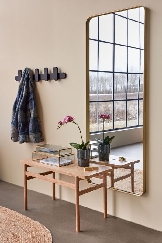 Hübsch Align bänk natur 85 x 38 x H45 cm