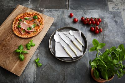 Laguiole By Hâws bestickset med 24 delar i pärlfärgad ABS-plast