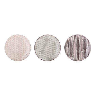 Bloomingville Maya Tallrik, Lila, Stengods - 12-pack