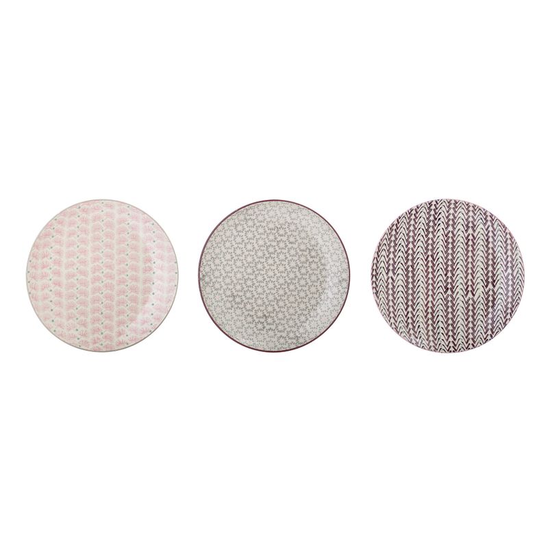 Bloomingville Maya Tallrik, Lila, Stengods - 12-pack