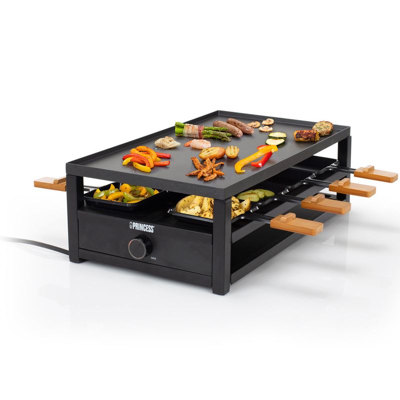 Princess Raclette 162655  Black Steel Raclette för 8pers.