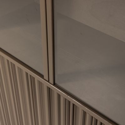 WOOOD Nova Låg Vitrinskåp Furu Truffle [FSC]