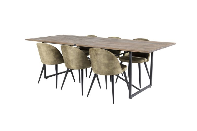 Venture Home Padang,Velvet Rektangulär Matgrupp