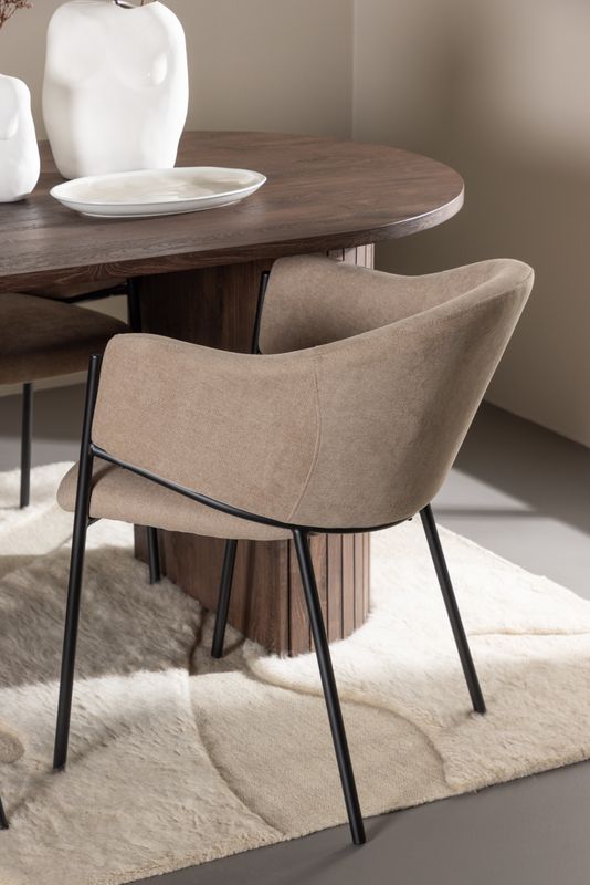 Venture Home Härön Matbord med Evelina Matstol