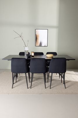 Venture Home Matgrupp Astrid med stolarna Night