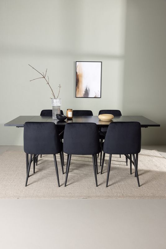 Venture Home Matgrupp Astrid med stolarna Night