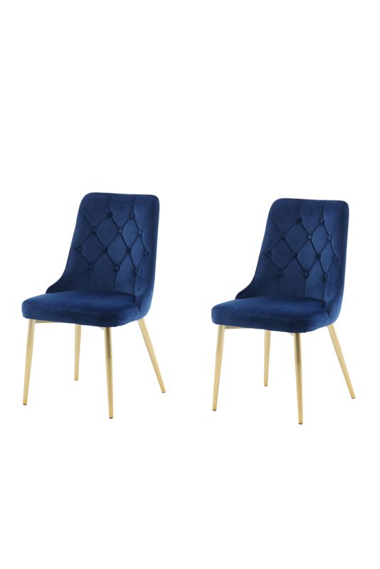 Venture Home Velvet Deluxe Matstol 2-pack