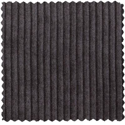 WOOOD Thomas Hörnsoffa Ribbstickad Tyg Vänster Mörkgrå