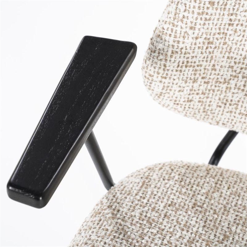 Eleonora Stol Jon med armstöd - Beige Maywood