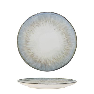 Bloomingville Calen Tallrik, Blå, Stengods 18 cm 6-pack