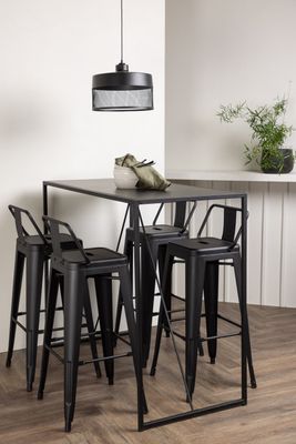 Venture Home Barset Brea med 4st barstolar Tempe