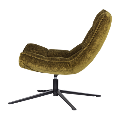 WOOOD Maudi Snurrfåtölj i Grön Chenille