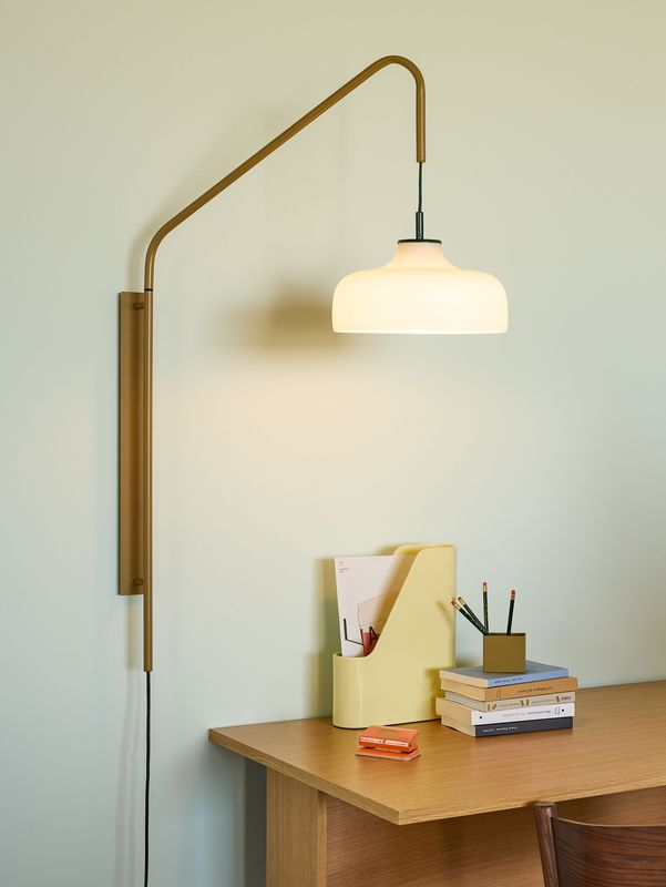 Hübsch Current Vägglampa Grön Khaki