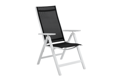 Brafab Rana positionsfåtölj vit/svart