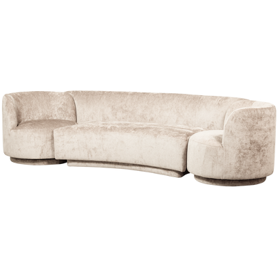 WOOOD COMBI-POPULAR: Soffa + Fåtöljer Naturlig