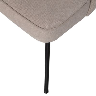 WOOOD Vogue Matstol i Vävd Sandfärgad Tyg 2 st