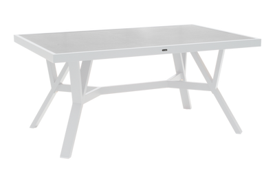 Brafab Samvaro Bord 90x140 cm inkl Glasskiva Vit