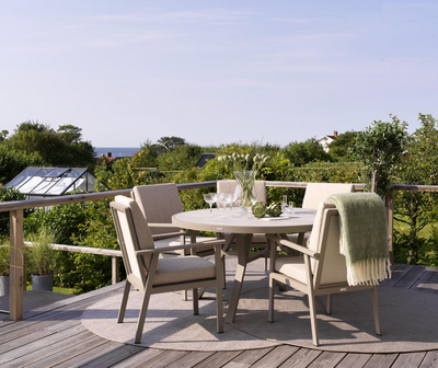 Brafab Samvaro Matbord 140 cm Khaki/Sand