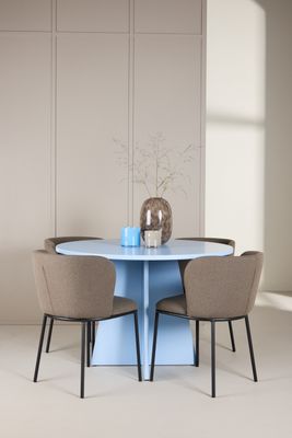 Venture Home Matbord Bootcut med Edina Stol