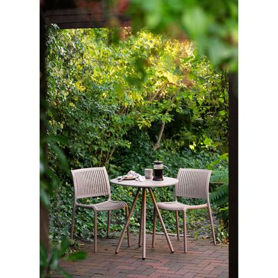 House Nordic Barletta bistrobord Taupe 70x70x73,5 cm