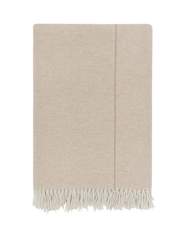 Høie Monte Viso ullpläd beige 130x200 cm