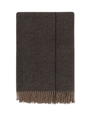 Høie Monte Viso ullpläd mörkbrun 130x200 cm