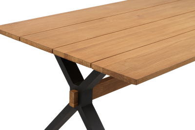 Brafab Mark Matbord Svart/Teak
