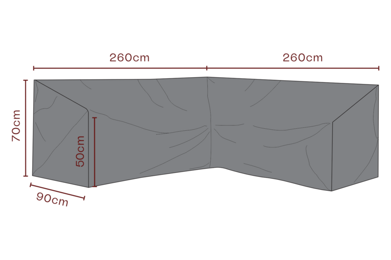Brafab Möbelskydd Hörnsoffa 260/260x70x90 cm Premium