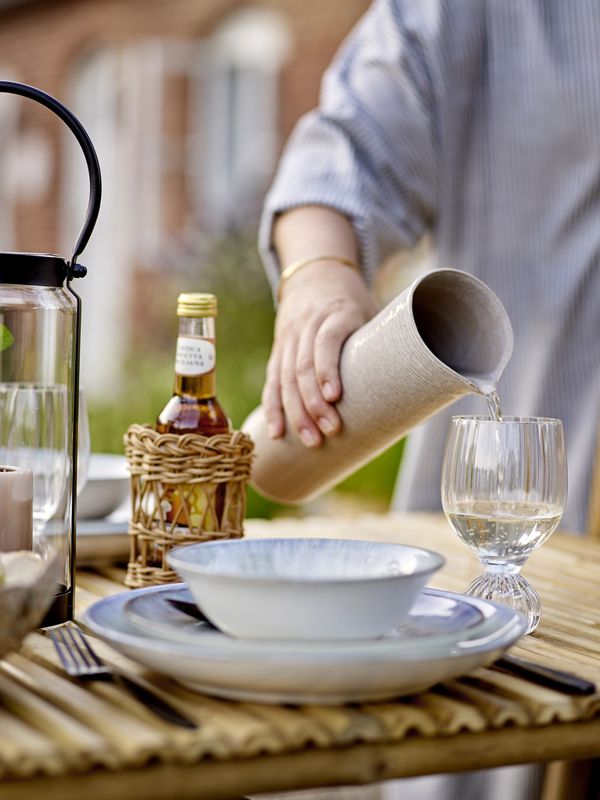 Bloomingville Calen Dinnerware Set, Blå, Stengods